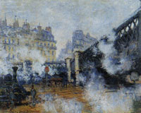 Claude Monet The Pont de l'Europe, Saint-Lazare Station