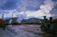 Claude Monet The Railway Station at Argenteuil