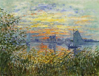 Claude Monet Sunset on the Seine