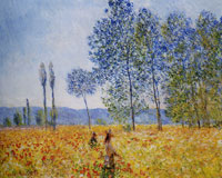 Claude Monet Under the Poplars