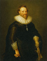 Attributed to Jan Maurits Quinkhard after Michiel Jansz. van Mierevelt Portrait of Pieter Cornelisz. Hooft