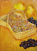 Claude Monet Basket of Grapes, Quinces and Pears