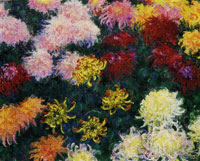 Claude Monet Bed of Chrysanthemums