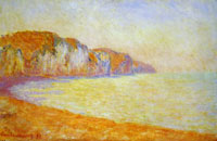Claude Monet A Cliff at Pourville in the Morning