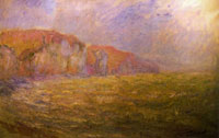 Claude Monet Cliffs at Pourville, Rough Seas