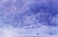 Claude Monet Mount Kolsaas, Snow Storm