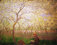 Claude Monet An Orchard in Springtime
