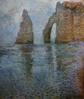 Claude Monet The Rock Needle and the Porte d'Aval seen from the West