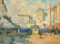Claude Monet Exterior of Saint-Lazare Station, Sunlight Effect