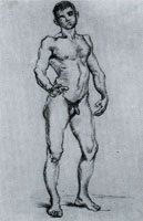Vincent van Gogh Male Nude Standing