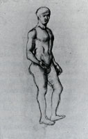 Vincent van Gogh Nude Young Man, Standing