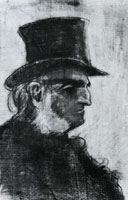 Vincent van Gogh Orphan Man with Top Hat, Head