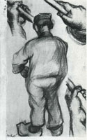 Vincent van Gogh Peasant, Seen from the Back