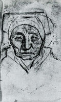 Vincent van Gogh Peasant Woman, Head