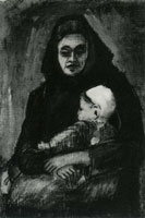 Vincent van Gogh Woman with Baby on her Lap