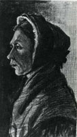 Vincent van Gogh Woman with Dark Cap