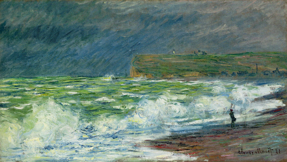 Claude Monet - The Beach at Fécamp