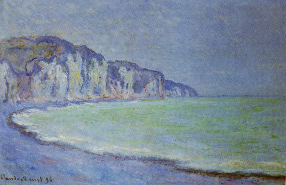 Claude Monet - The Cliff at Pourville