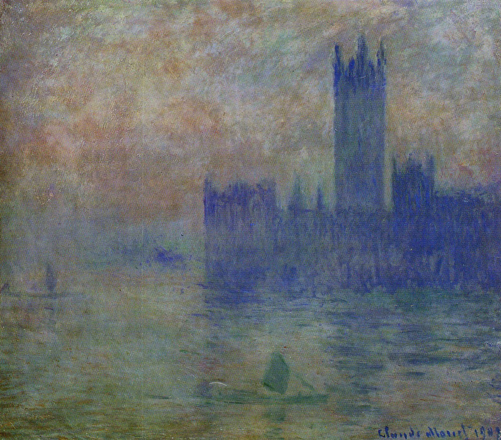 Claude Monet - Houses of Parliament, Fog Effect