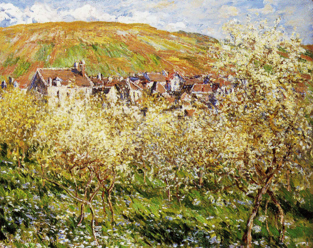 Claude Monet - Plum Trees in Blossom at Vétheuil