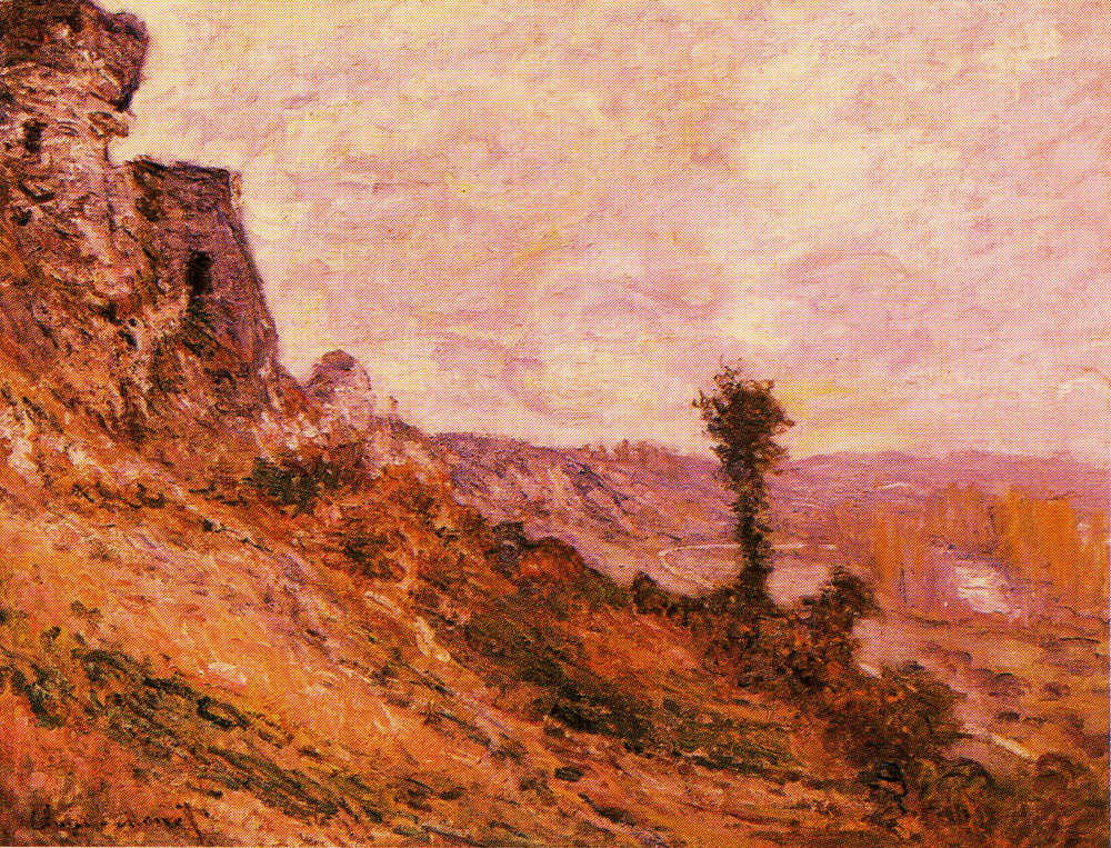 Claude Monet - The Rocks at Chantemesle