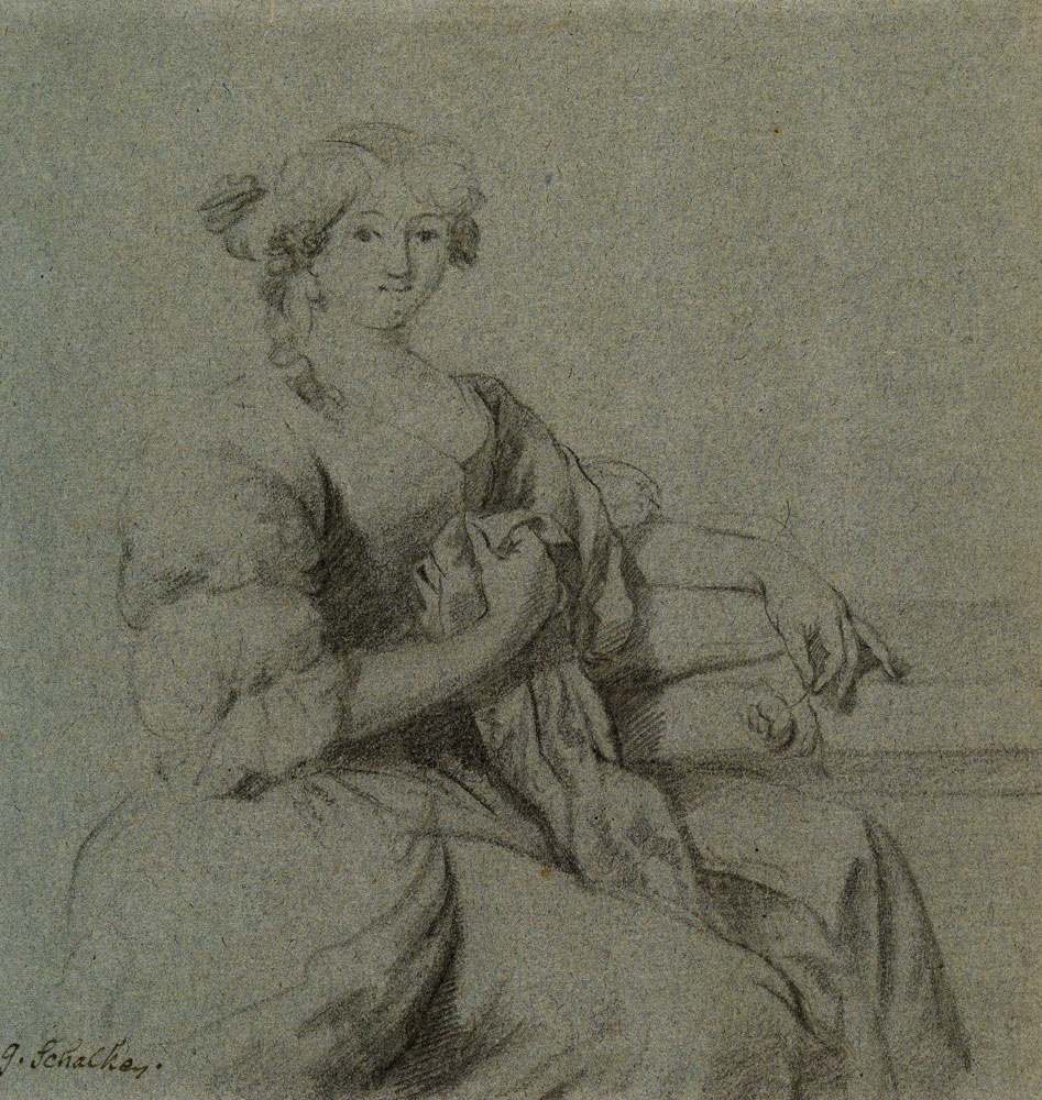 Godfried Schalcken - Study for Portrait of a Lady Probably Elisabeth de Witt