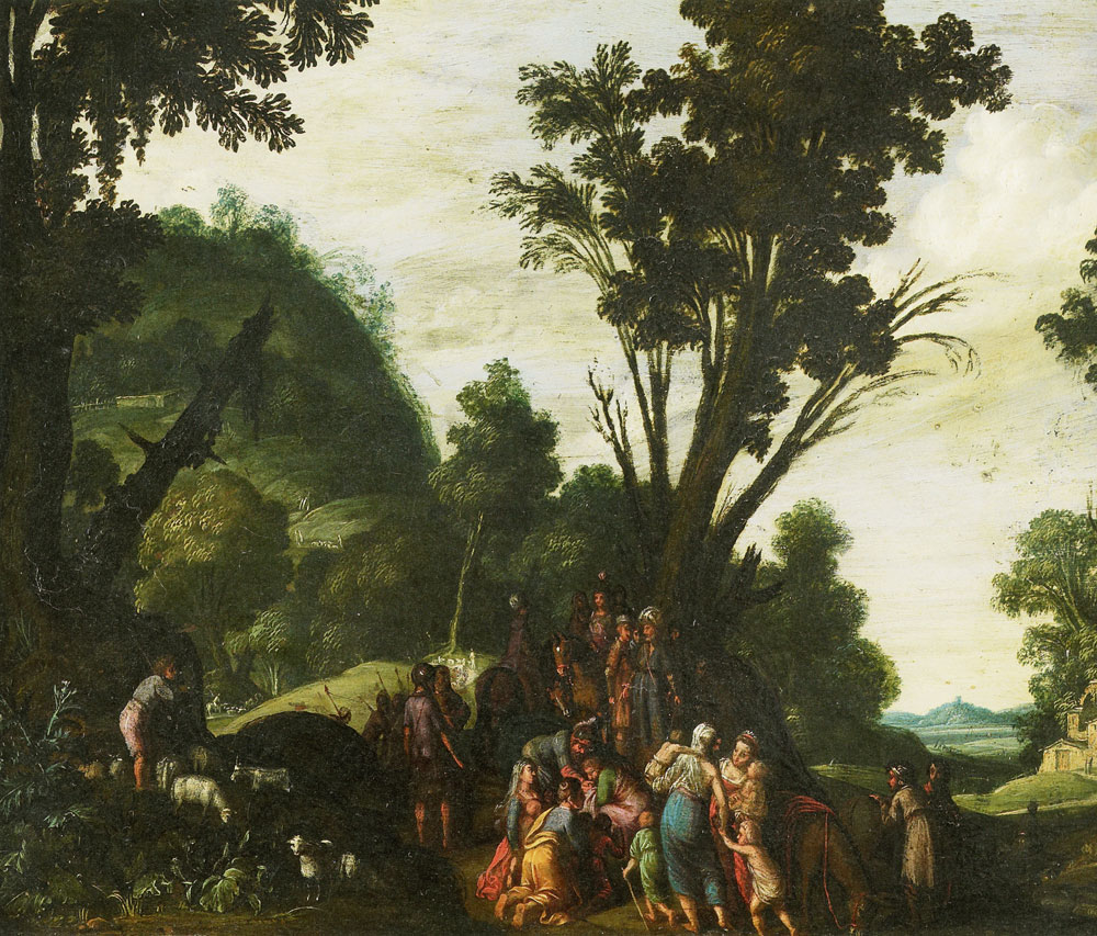 Attributed to Jacob Pynas - The Meeting of Jacob and Esau