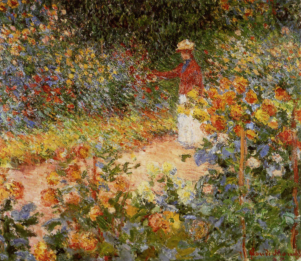 Claude Monet - Monet's Garden at Giverny