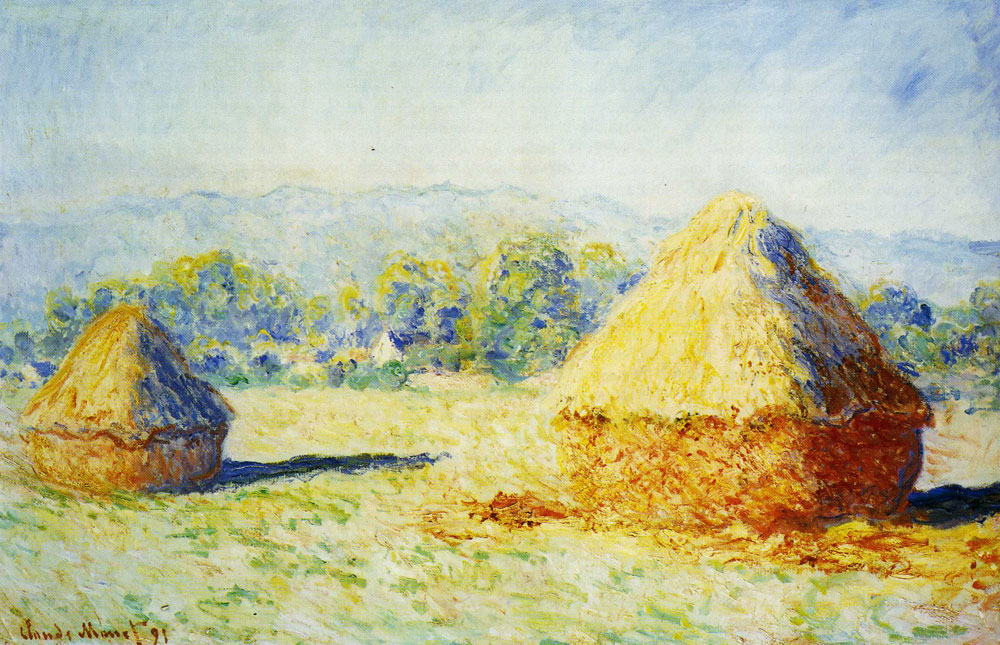 Claude Monet - Grainstacks in the Sunlight, Morning Effect