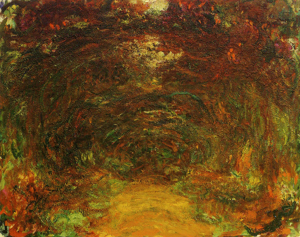 Claude Monet - The Path under the Rose Arches, Giverny