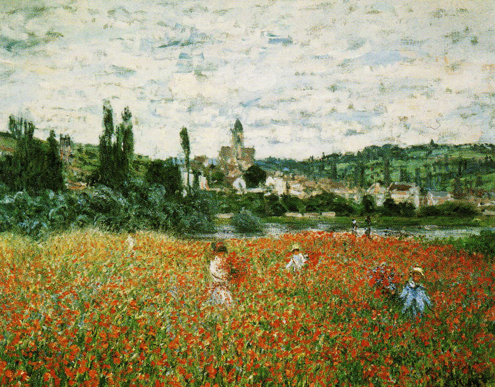 Claude Monet - Poppy Field near Vétheuil