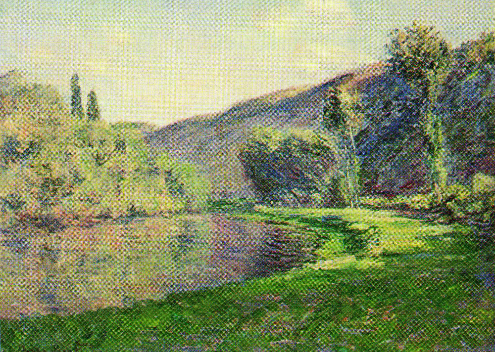Claude Monet - The Arm of the Seine at Jeufosse, Late Afternoon Effect