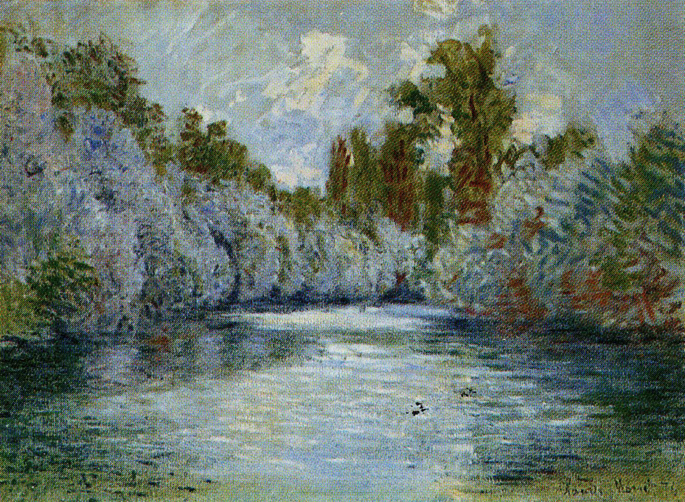 Claude Monet - View of the River Yerres