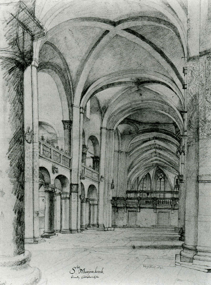 Pieter Saenredam - The Interior of the Mariakerk in Utrecht