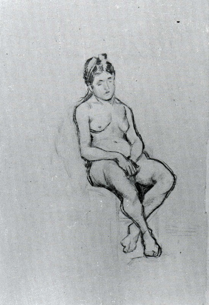Vincent van Gogh - Female Nude. Sitting