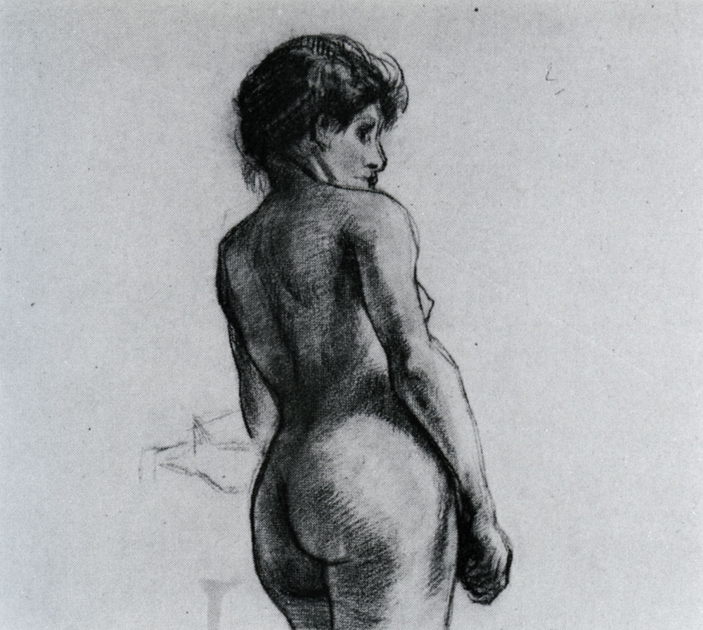 Vincent van Gogh - Female Nude, Standing, Upper Part