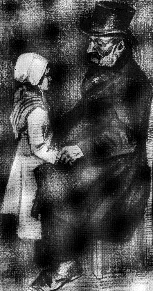 Vincent van Gogh - Orphan Man, Sitting with a Girl