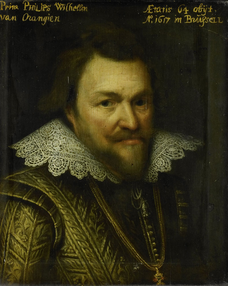 Workshop of Michiel Jansz. van Mierevelt - Portrait of Philips Willem, Prince of Orange