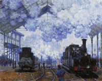 Claude Monet Arrival at Saint-Lazare Station