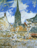 Claude Monet The Bell-Tower of Saint Catherine at Honfleur