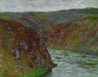 Claude Monet Gorge of the Creuse, Grey Sky