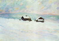 Claude Monet The Houses in the Snow, Norway