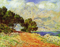 Claude Monet Menton seen from Cap Martin
