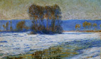Claude Monet The Seine at Bennecourt in the Winter