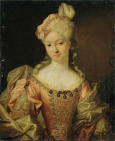 Attributed to Louis de Silvestre Presumed portrait of Marie Josèphe de Saxe