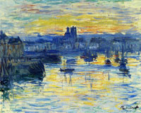 Claude Monet Port of Dieppe, Evening