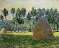 Claude Monet Haystacks, Night Effect