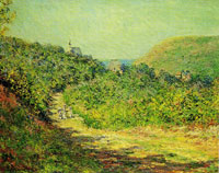 Claude Monet At Les Petites-Dalles
