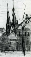 Vincent van Gogh St. Catharina's Church at Eindhoven