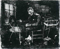 Vincent van Gogh Old Man Reeling Yarn
